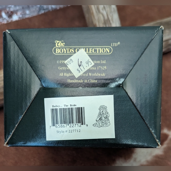 1999 Boyds Bear & Friends "Bailey the Bride" Bear Stone Collection #227712 - Picture 13 of 15